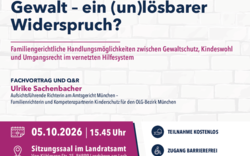 Fachvortrag zu häuslicher Gewalt, Kinderschutz und Familienrecht
