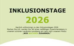 Inklusionstage 2026 im Landkreis Landsberg am Lech